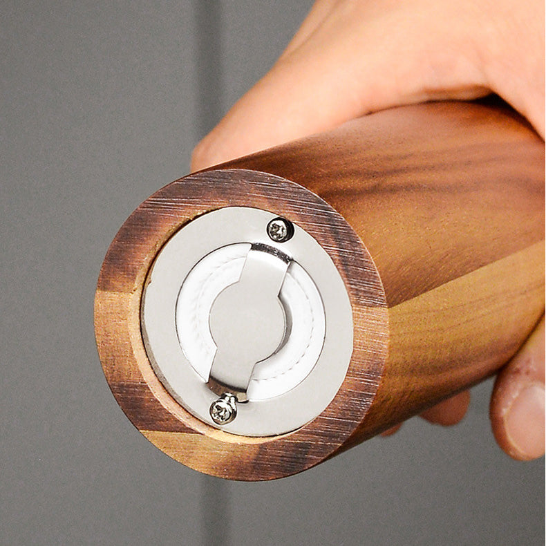 Mokume – Japanese Pepper and Salt Grinder Set, Acacia Wood Spice Mill