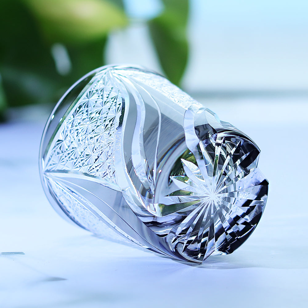 Mizuki – Edo Kiriko Whiskey Glass, Traditional Japanese Crystal Design