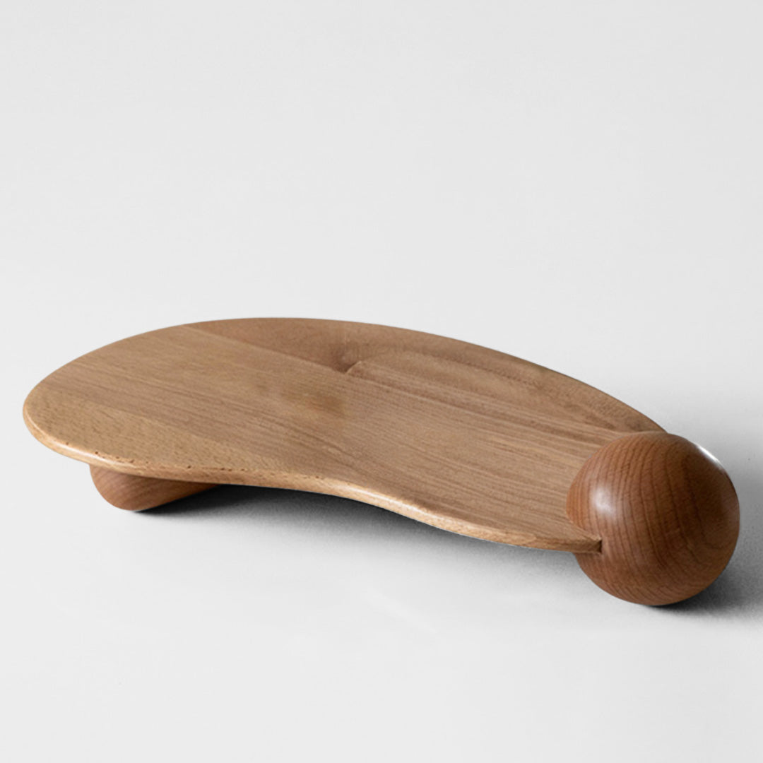 Yori – Japandi Style Decorative Wood Tray, Minimalist Vanity Organizer