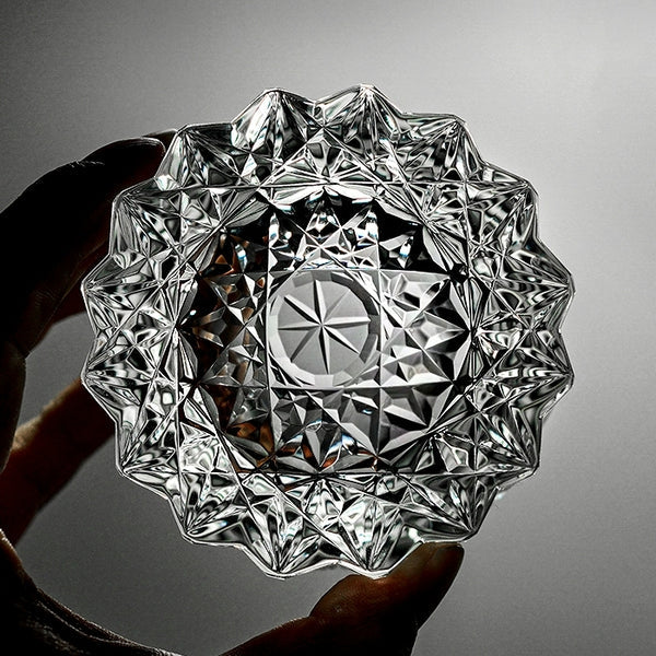 Hoshimaru – Japanese Edo Kiriko Whiskey Glass, Traditional Hand-Cut Starburst Crystal