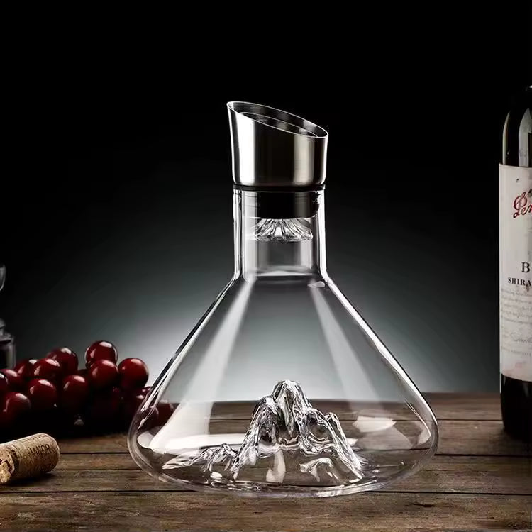 Yukine – Japanese Mountain Wine Decanter, Lead-Free Crystal Glass