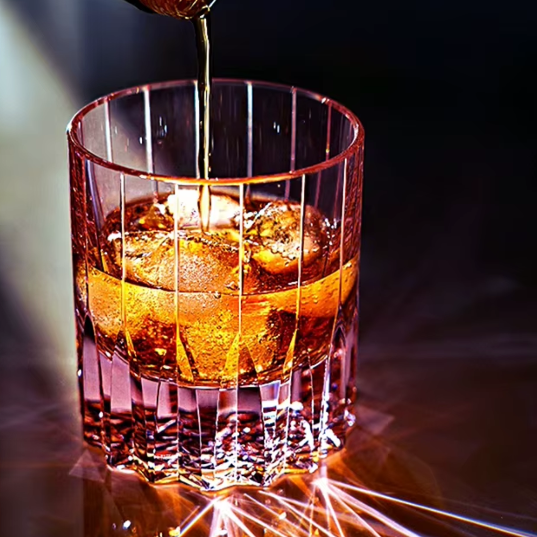 Hoshimaru – Japanese Edo Kiriko Whiskey Glass, Traditional Hand-Cut Starburst Crystal
