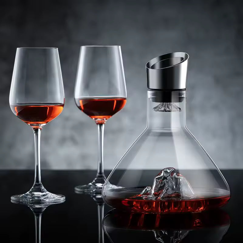 Yukine – Japanese Mountain Wine Decanter, Lead-Free Crystal Glass