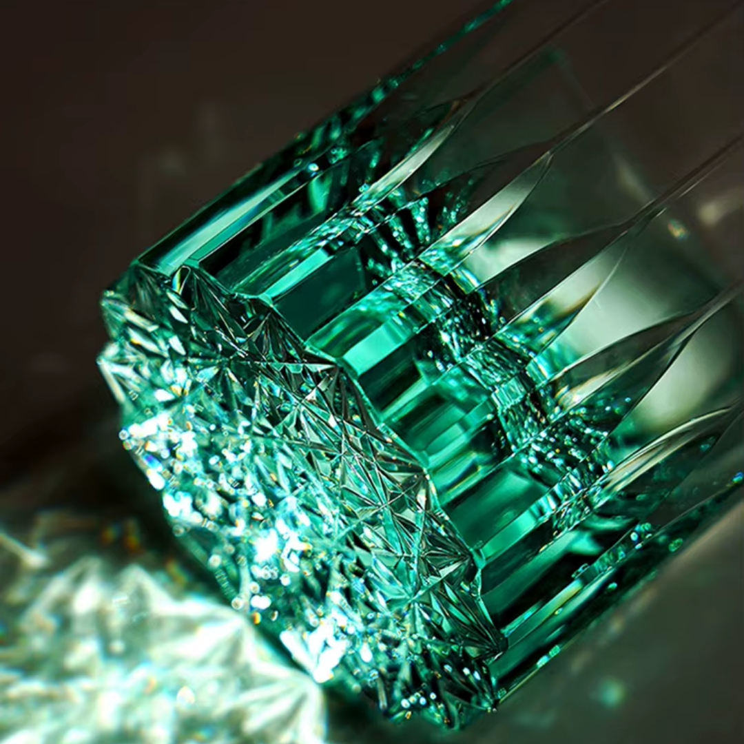 Hoshimaru – Japanese Edo Kiriko Whiskey Glass, Traditional Hand-Cut Starburst Crystal