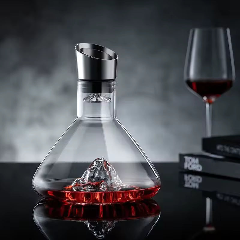 Yukine – Japanese Mountain Wine Decanter, Lead-Free Crystal Glass