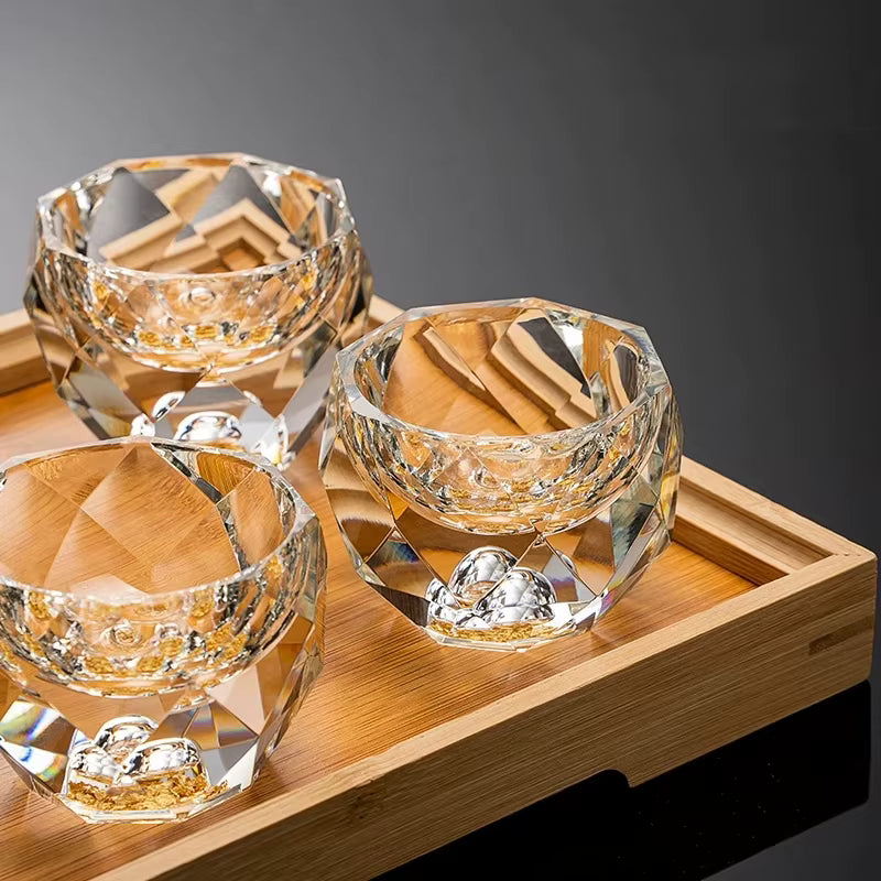 Hoseki – Diamond Cut Shot Glass, Japanese Style Sake Soju Cup