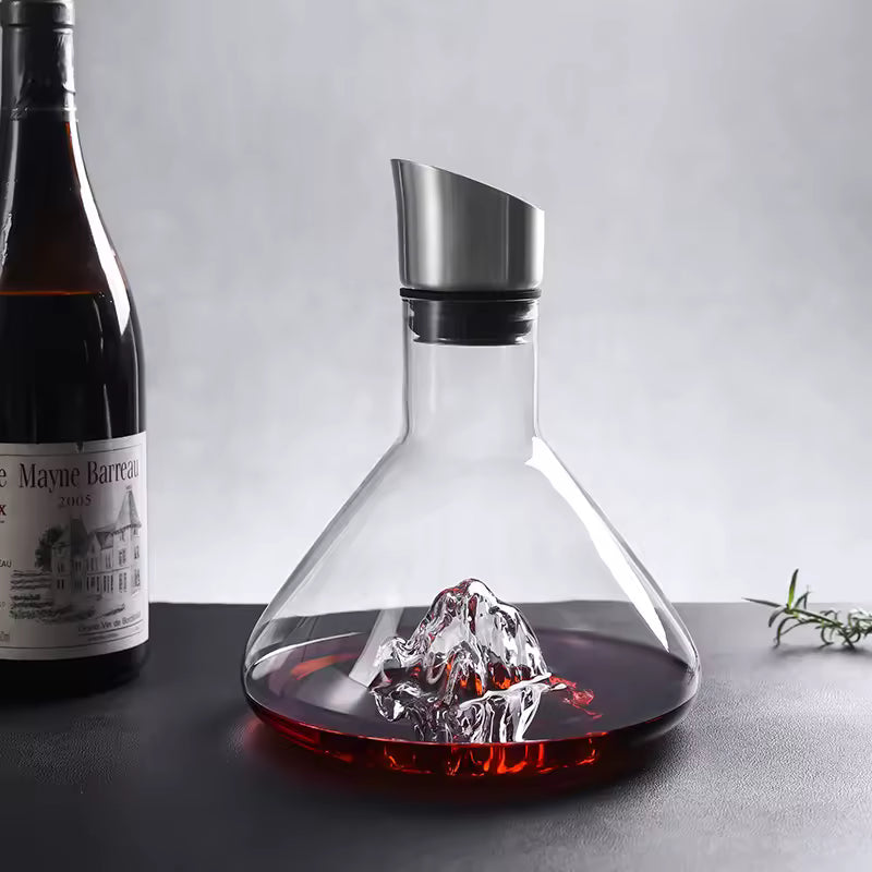 Yukine – Japanese Mountain Wine Decanter, Lead-Free Crystal Glass