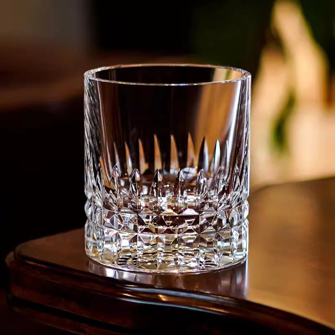 Komugi – Traditional Japanese Edo Kiriko Whiskey Glass, K9 Hand-Cut Crystal