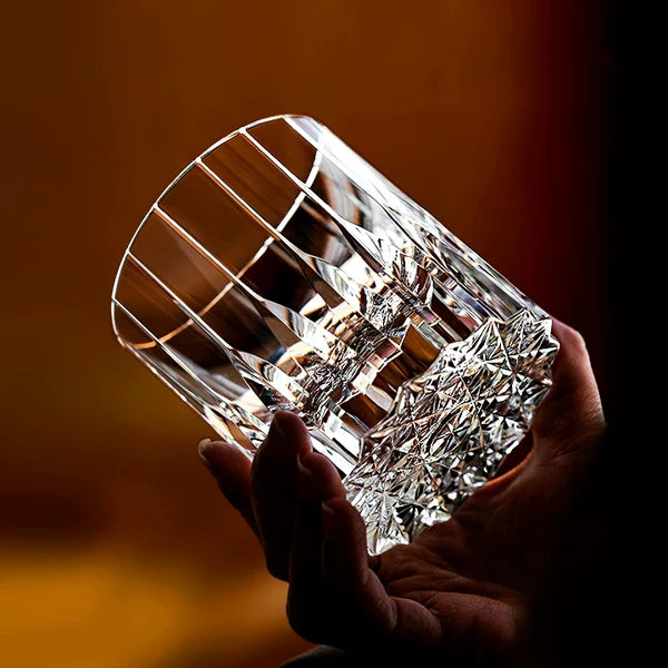 Hoshimaru – Japanese Edo Kiriko Whiskey Glass, Traditional Hand-Cut Starburst Crystal