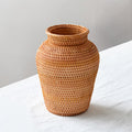 Kago – Japanese Flower Vase, Natural Handwoven Rattan Decor Basket
