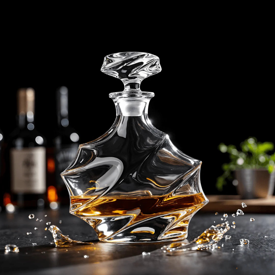 Yuragi – Japanese Style Whiskey Decanter, Modern Crystal Glassware Design