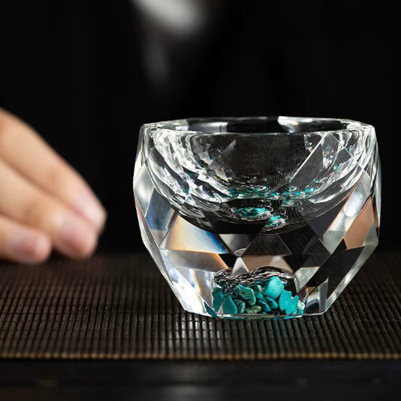 Hoseki – Diamond Cut Shot Glass, Japanese Style Sake Soju Cup