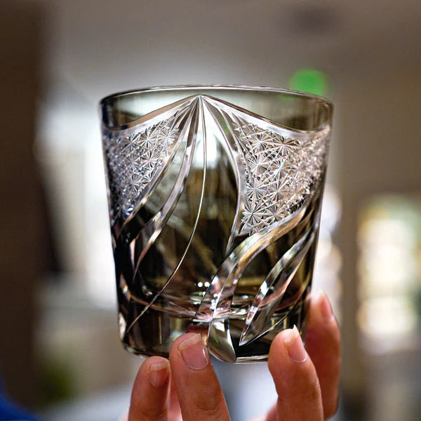 Mizuki – Edo Kiriko Whiskey Glass, Traditional Japanese Crystal Design