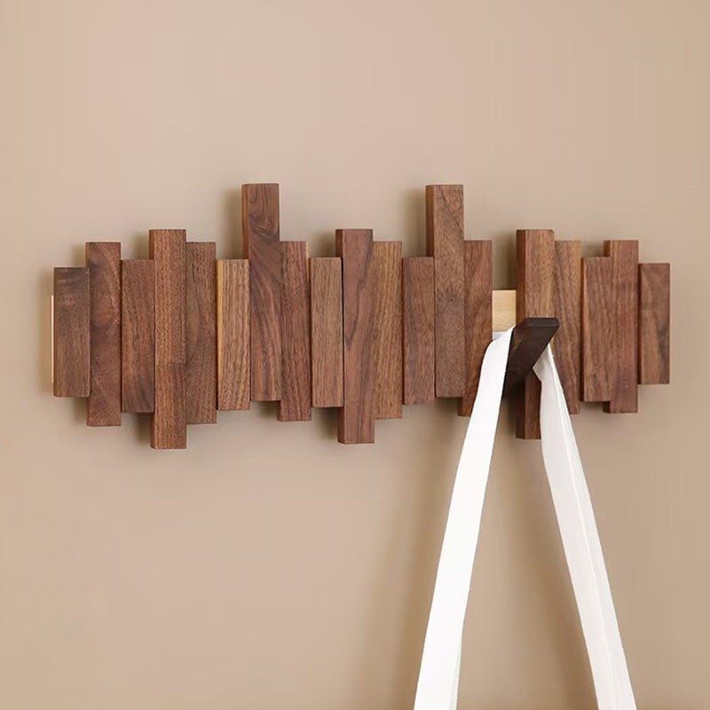Narabi – Japanese Wooden Wall Hooks, Japandi Style Piano Key Design Coat Rack