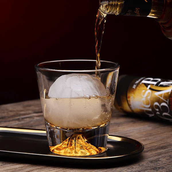Fuji – Japanese Mount Fuji Whiskey Glass, Handcrafted Edo Kiriko Tumbler