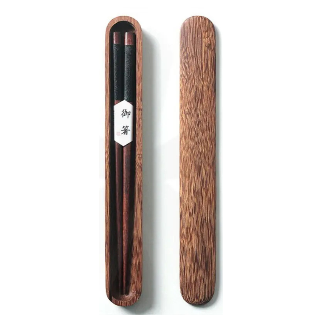 Takumi – Traditional Japanese Chopsticks with Minimalist Wooden Storage Box