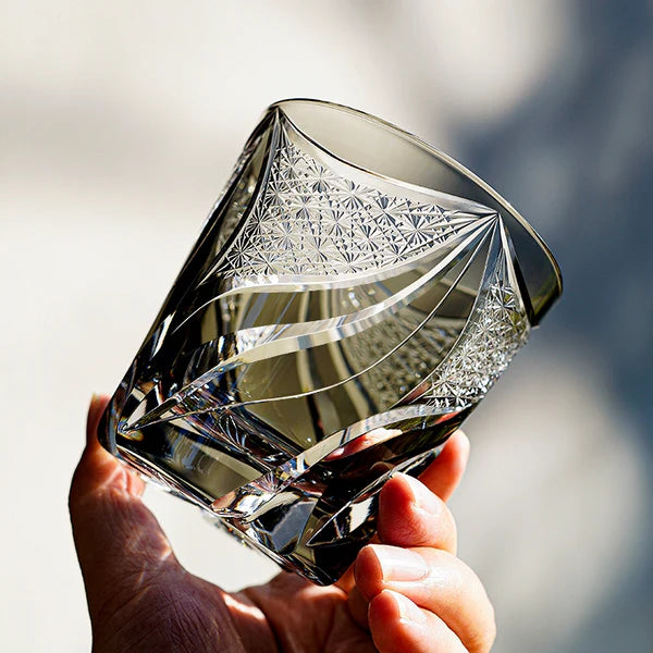 Mizuki – Edo Kiriko Whiskey Glass, Traditional Japanese Crystal Design