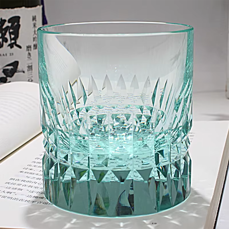 Komugi – Traditional Japanese Edo Kiriko Whiskey Glass, K9 Hand-Cut Crystal