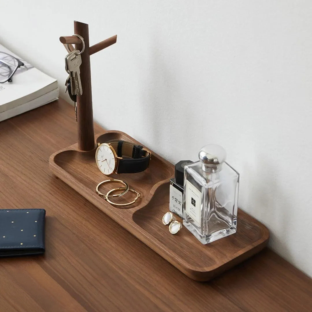 Koeda – Japandi Wooden Key Tray, Tree Branch Jewelry Holder