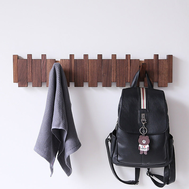 Kagi –  Japanese Wooden Wall Hooks, Japandi Style Minimalist Coat Rack Design