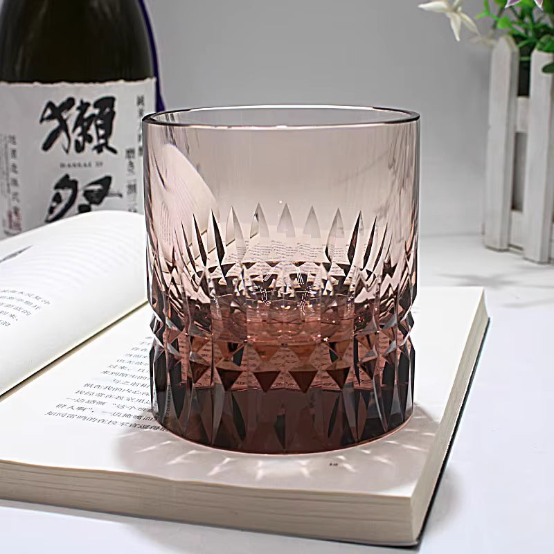Komugi – Traditional Japanese Edo Kiriko Whiskey Glass, K9 Hand-Cut Crystal