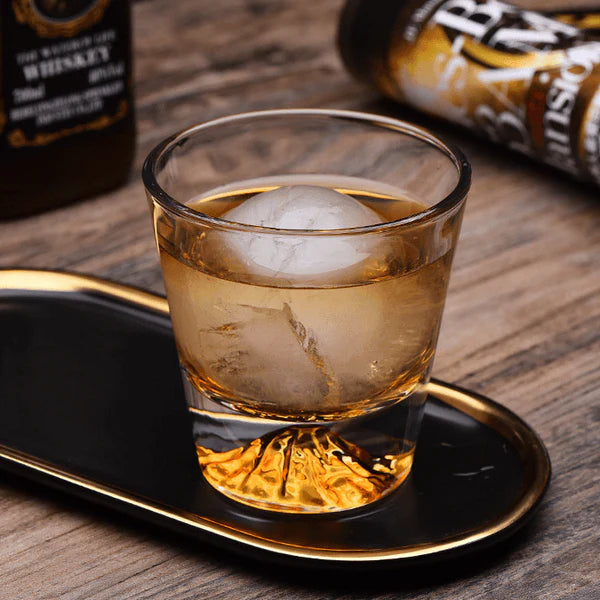 Fuji – Japanese Mount Fuji Whiskey Glass, Handcrafted Edo Kiriko Tumbler