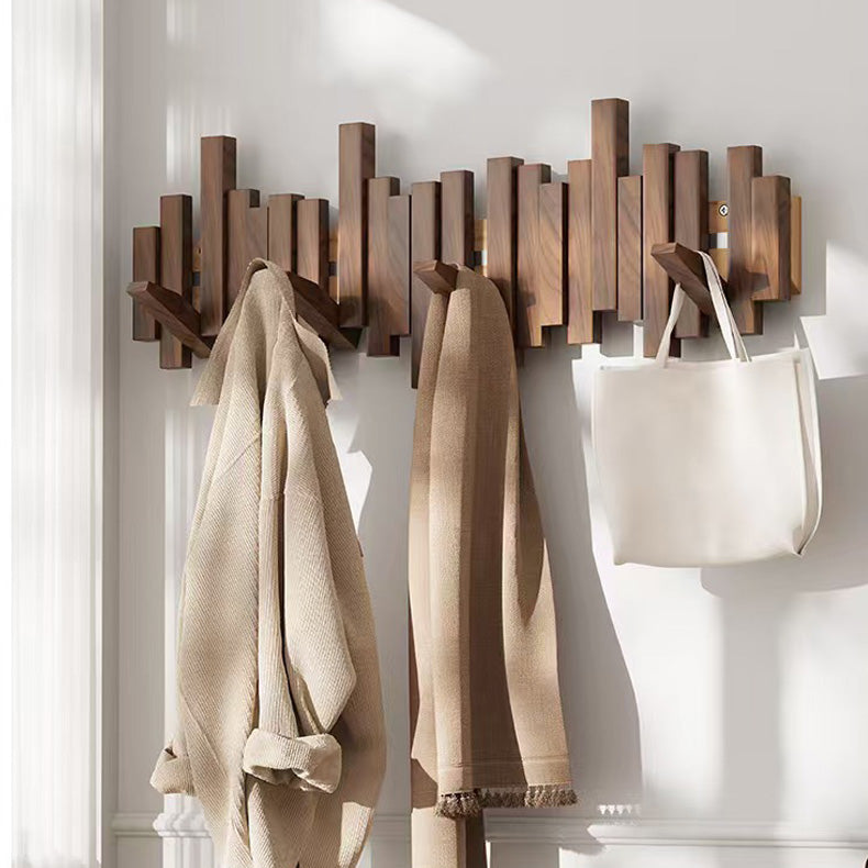 Narabi – Japanese Wooden Wall Hooks, Japandi Style Piano Key Design Coat Rack