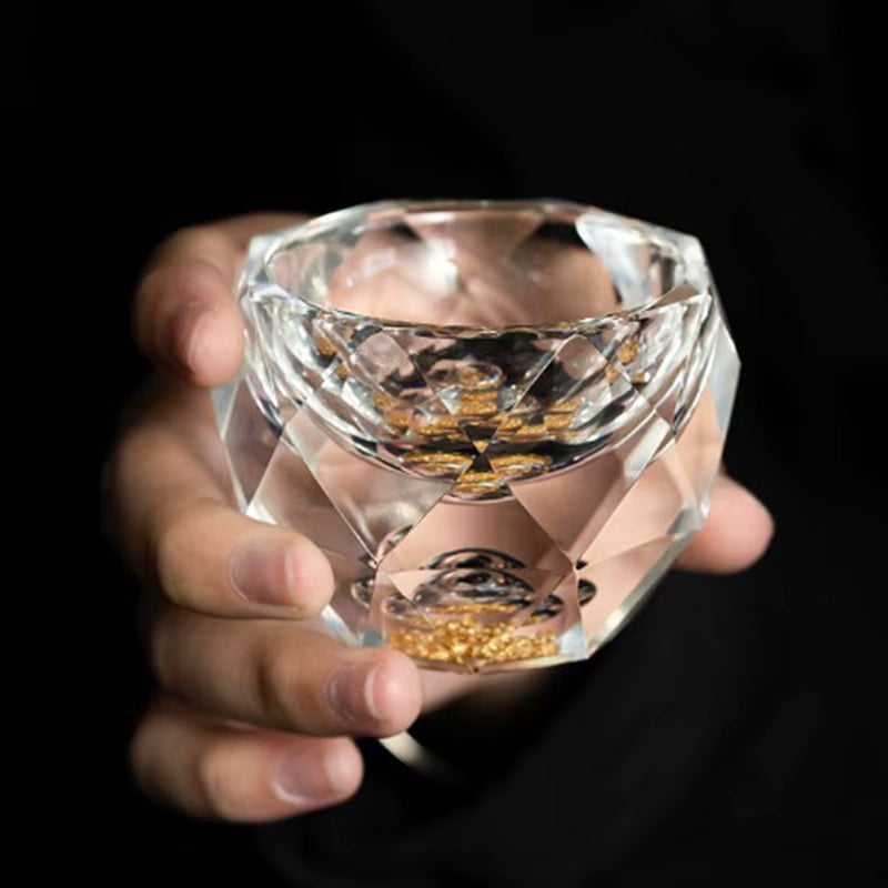 Hoseki – Diamond Cut Shot Glass, Japanese Style Sake Soju Cup
