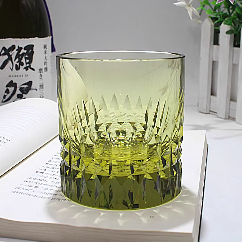 Komugi – Traditional Japanese Edo Kiriko Whiskey Glass, K9 Hand-Cut Crystal