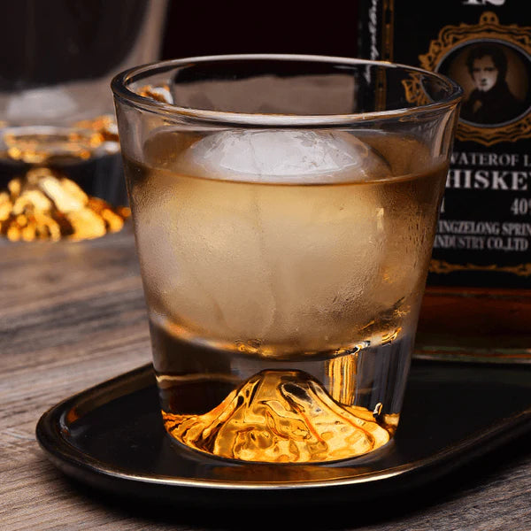 Fuji – Japanese Mount Fuji Whiskey Glass, Handcrafted Edo Kiriko Tumbler
