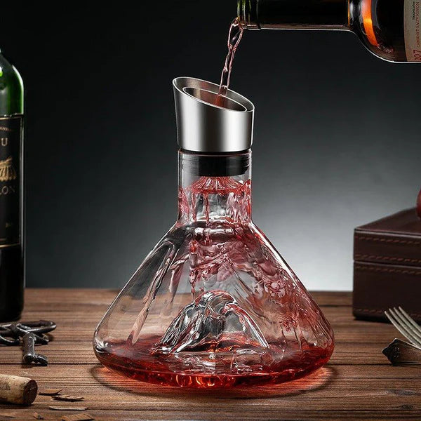 Yukine – Japanese Mountain Wine Decanter, Lead-Free Crystal Glass