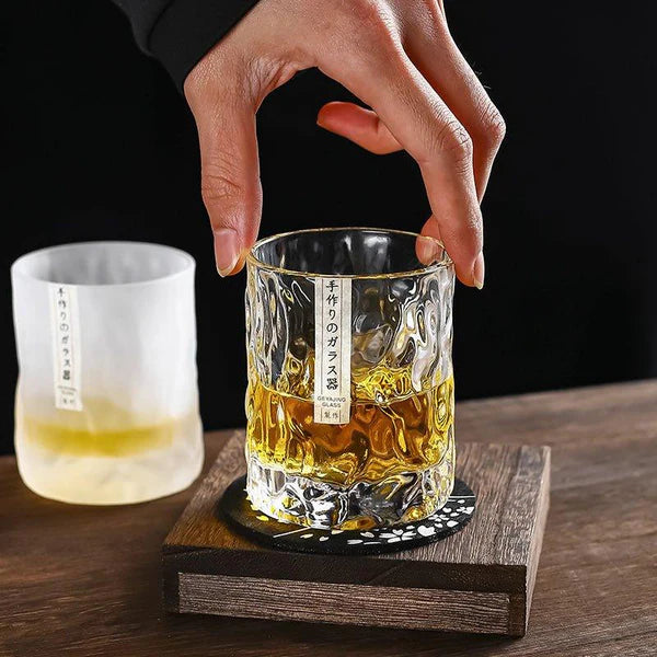 Fubuki – Traditional Japanese Style Edo Kiriko, Glacier Cut Crystal Whiskey Glass