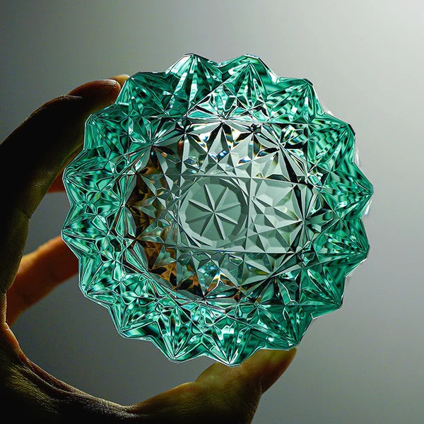 Hoshimaru – Japanese Edo Kiriko Whiskey Glass, Traditional Hand-Cut Starburst Crystal