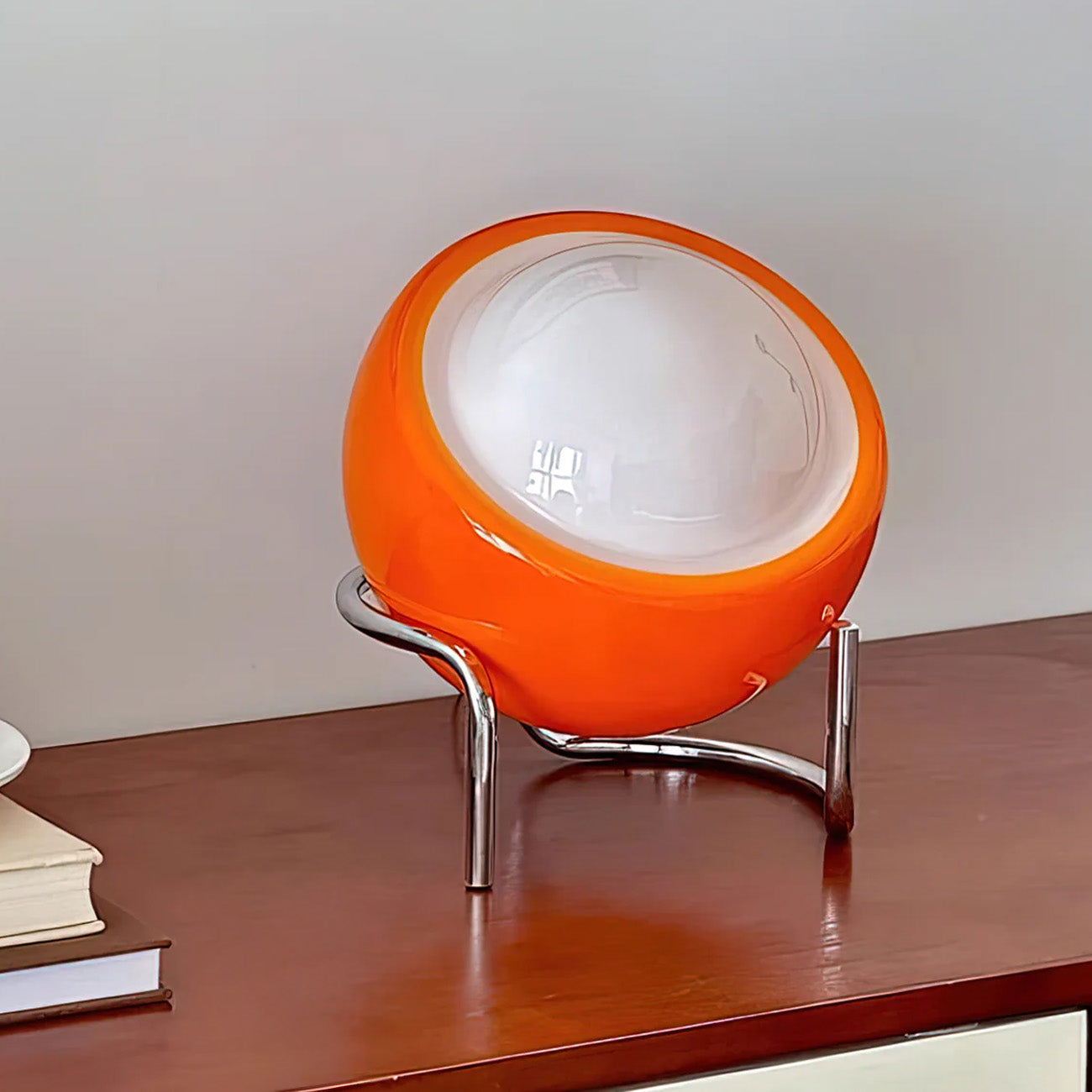 Taiyo – Japandi Style Glass Table Lamp, Bauhaus Orb Design