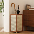 Raku – Japanese Style Umbrella Stand, Rattan Design with Drip Tray