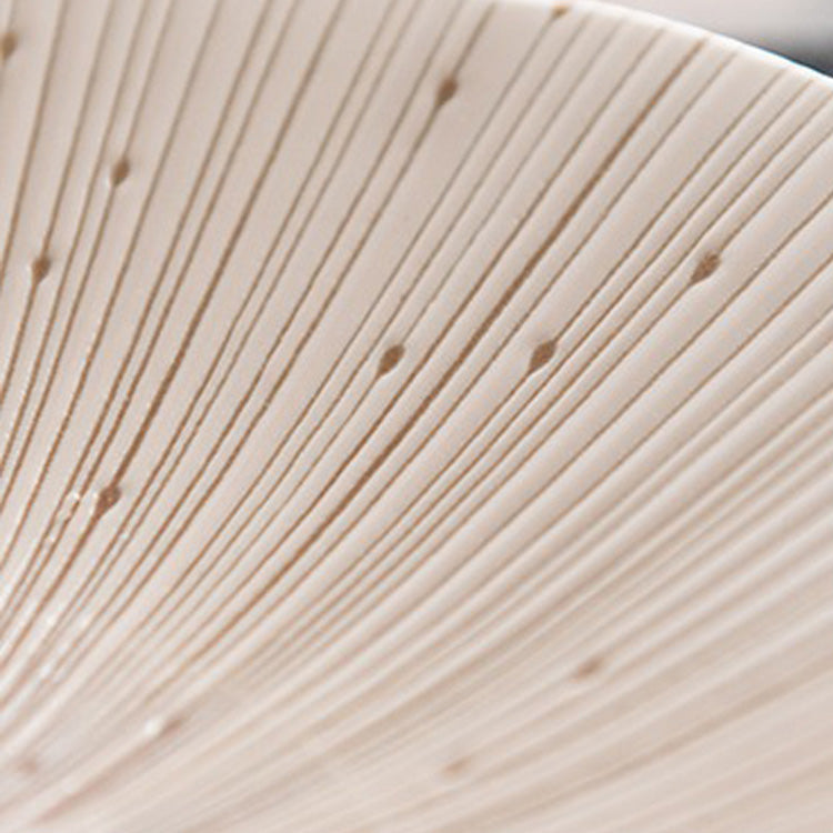 Senbon – Japanese Porcelain Plate, Traditional Mino Ware Craft Design