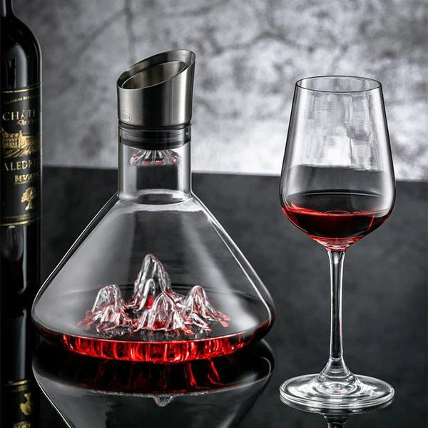 Yukine – Japanese Mountain Wine Decanter, Lead-Free Crystal Glass