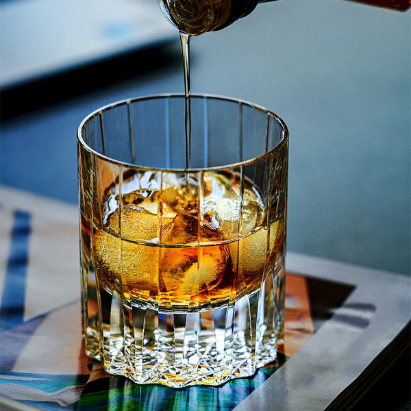 Hoshimaru – Japanese Edo Kiriko Whiskey Glass, Traditional Hand-Cut Starburst Crystal