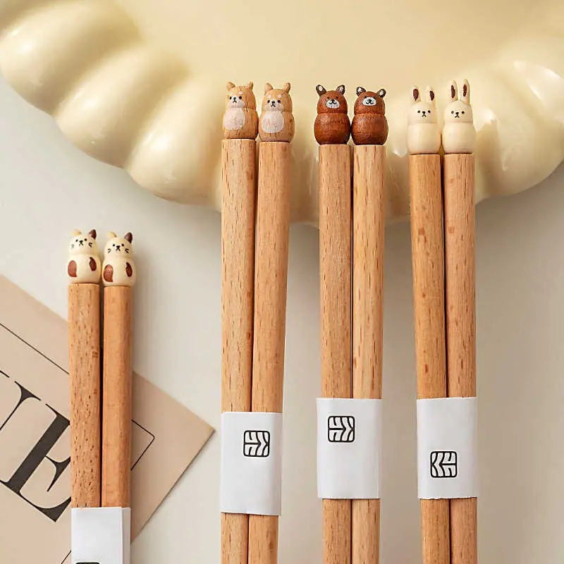 Momosuke – Japanese Wooden Chopsticks, Pet Sculpture Design