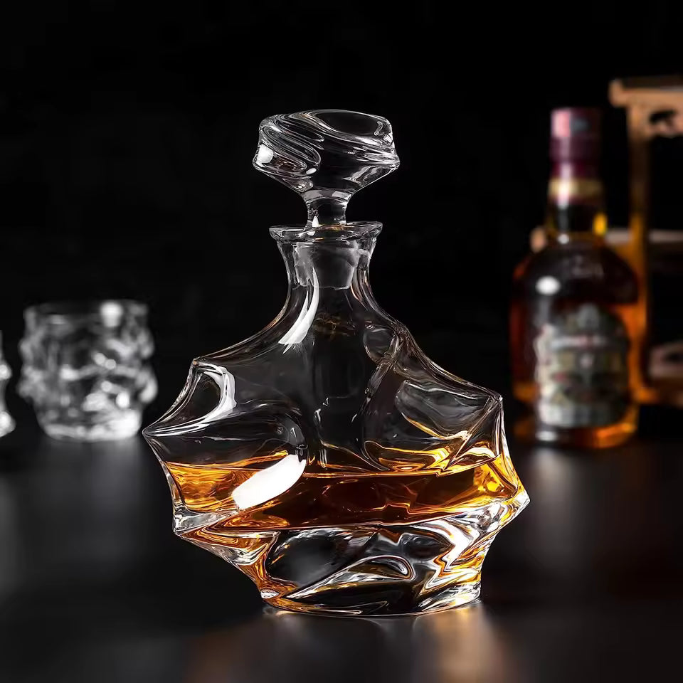 Yuragi – Japanese Style Whiskey Decanter, Modern Crystal Glassware Design
