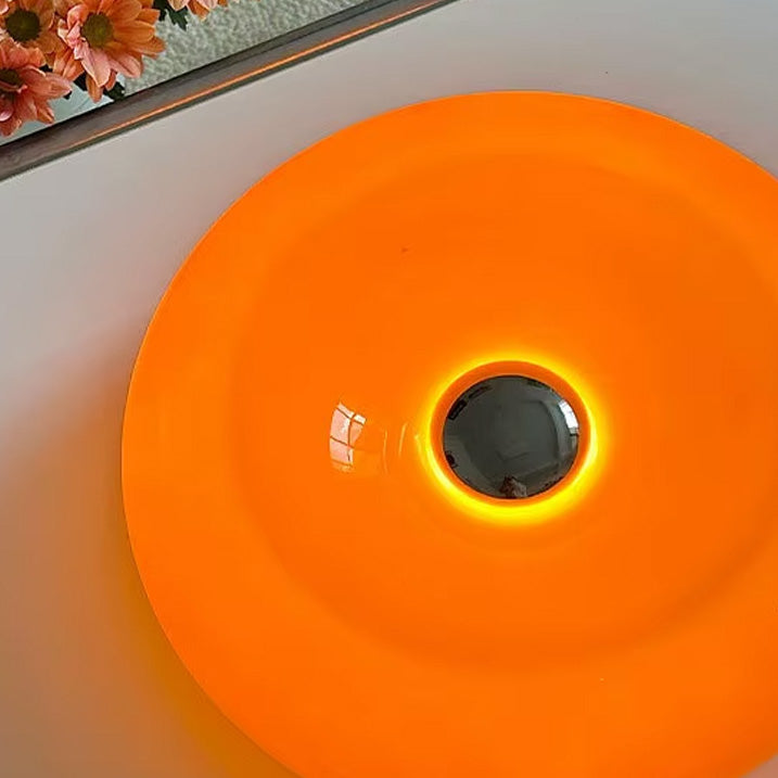 Maru – Japandi Style Table Lamp, Modern Round Glass Design, Donut Lamp