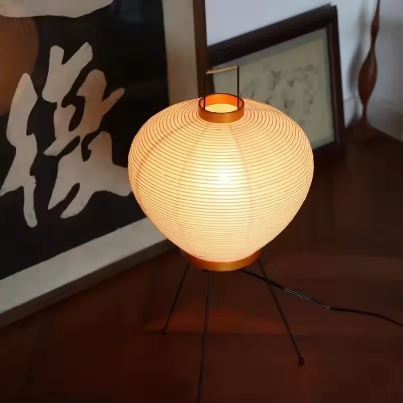 Tomoe – Japandi Style Floor Lamp, Wabi-Sabi Paper Lamp