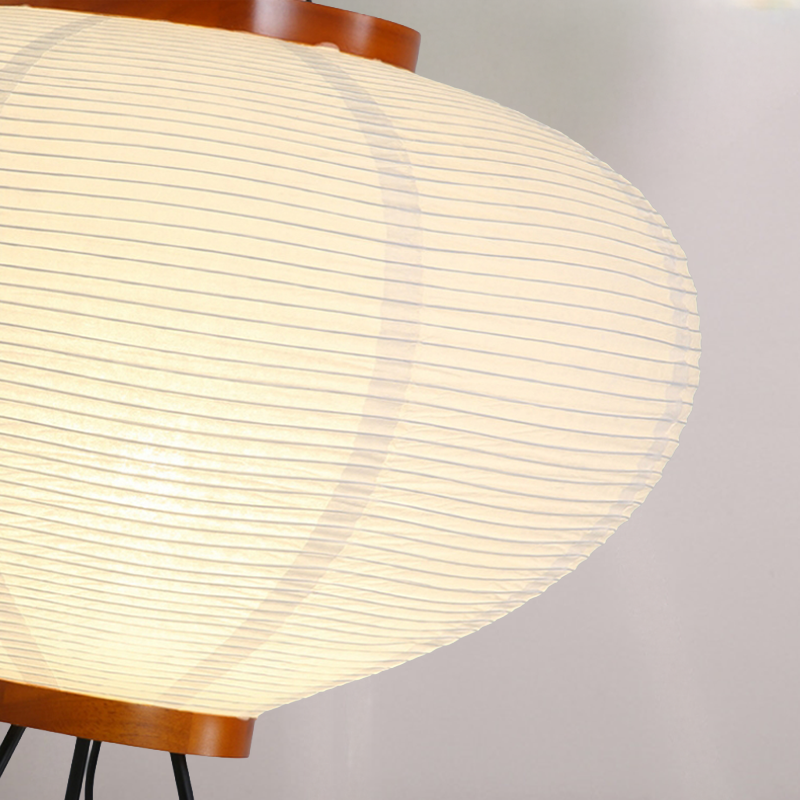 Kumo – Japandi Style Floor Lamp, Wabi-Sabi Paper Lamp with Tripod Stand