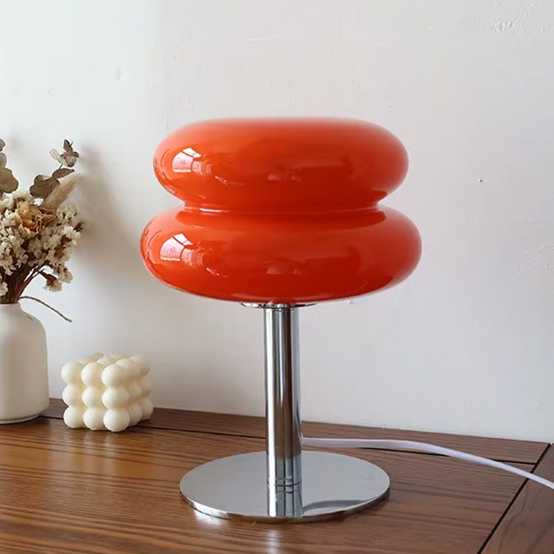 Mochi –  Japandi Style Table Lamp, Minimalist Cushion Glass Design