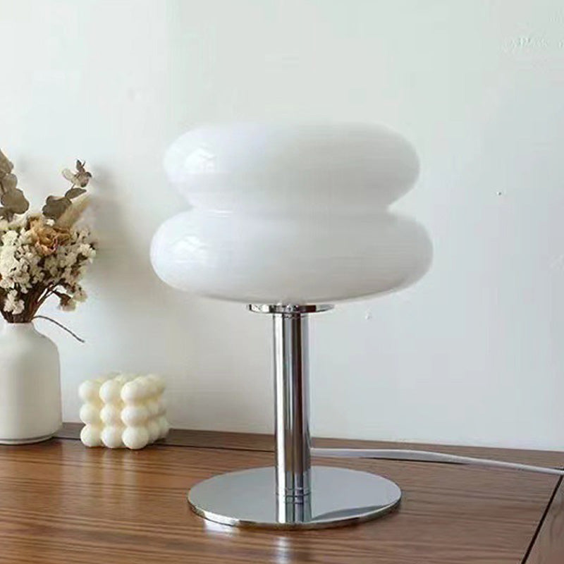 Mochi –  Japandi Style Table Lamp, Minimalist Cushion Glass Design