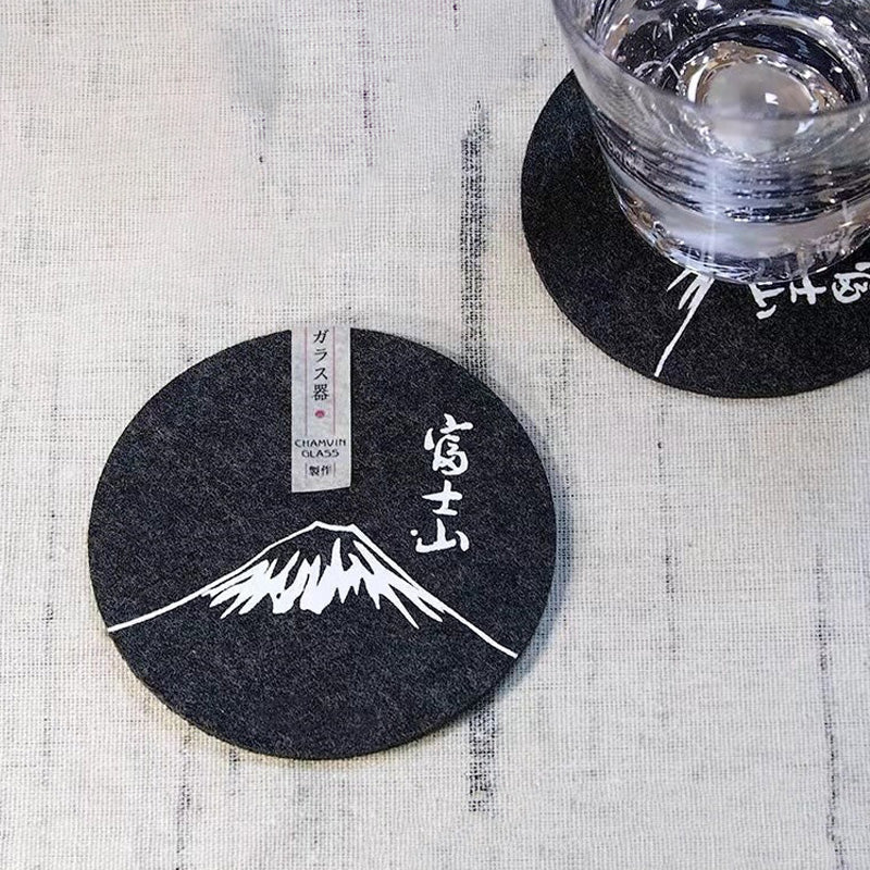 Yukimi – Japanese Table Coaster, Minimalist Mount Fuji Design